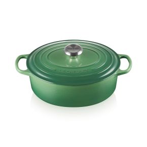 Le Creuset Cast Iron Oval Casserole, 27cm, Bamboo