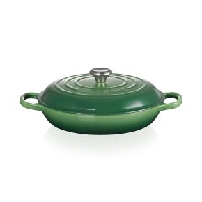 Le Creuset Cast Iron Shallow Casserole, 30cm, Bamboo