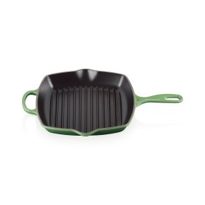 Le Creuset Cast Iron Square Grillit, 26cm, Bamboo