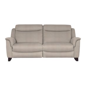 Parker Knoll Manhattan Large 2 Seater Leather Sofa, Roma Putty
