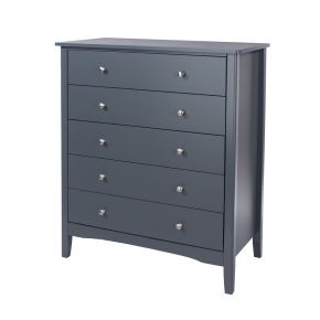 Casa Carla 5 Drawer Chest of Drawers, Midnight Blue