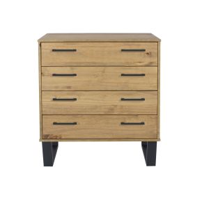 Casa Taylor 4 Drawer Chest of Drawers, Pine