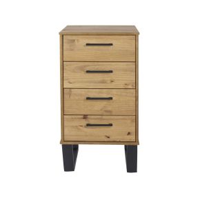 Casa Taylor 4 Drawer Narrow Chest of Drawers, Pine