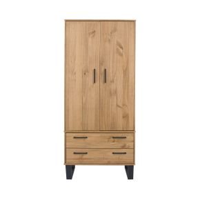 Casa Taylor 2 Door, 2 Drawer Wardrobe, Antique Wax