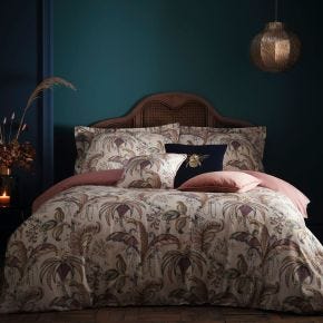 Clarke & Clarke Ophelia Duvet Set, King, Natural