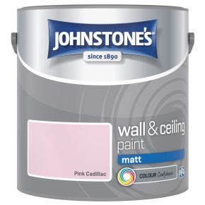 Johnstone's Matt Emulsion Paint, 2.5L, Pink Cadillac