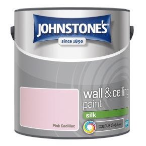 Johnstone's Silk Emulsion Paint, 2.5L, Pink Cadillac