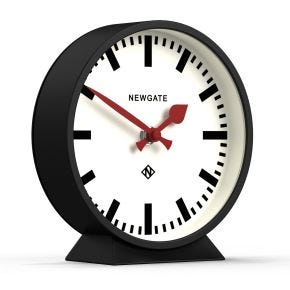 Newgate M Mantel Railway Clock, Black