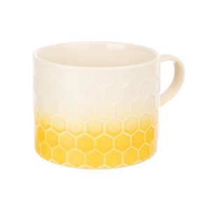 Kitchen Pantry Honeycomb Mug, 350ml, Yellow