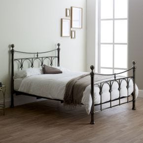 Casa Gemma Bed Frame, Super King, Antique Nickel