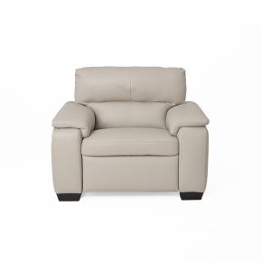 Italia Living Grado Leather Recliner Chair, Cream