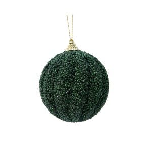 Kaemingk Glitter Foam Bauble, Green