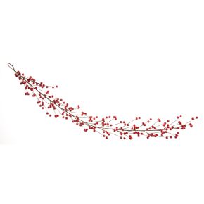 Festive Bright Berry Garland, Red