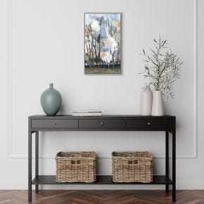 Silversong Birch by A Lera Framed Canvas