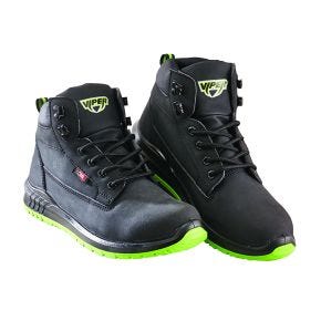 Viper Safety Boots, Size 10, Black