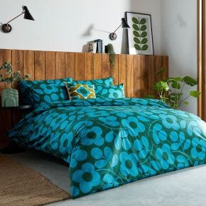 Orla Kiely Stem Sprig Duvet Set, Double, Jade