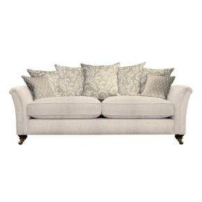 Parker Knoll Devonshire 4 Seater Pillow Back Fabric Sofa 