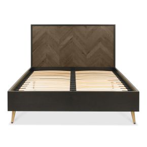 Casa Ashford Panel Bed Frame, King, Fumed Oak