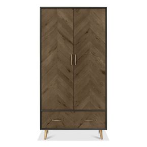 Casa Ashford Double Wardrobe, Fumed Oak