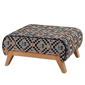 Celebrity Linby Accent Fabric Footstool, Aztec Multi