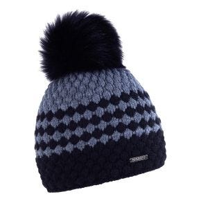 Sabbot Headwear Chloe Knitted Bobble Hat, Back & Grey