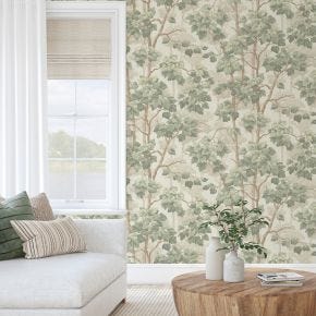 Belgravia Giorgio Green Wallpaper, Green