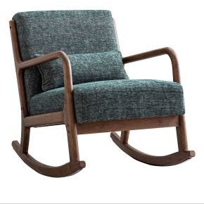 Casa Danna Fabric Rocking Chair, Leto Green