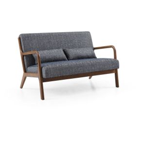 Casa Danna Fabric 2 Seater Sofa, Leto Navy 