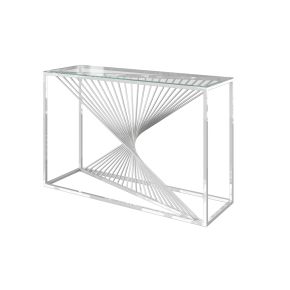 Casa Abstract Glass Console Table