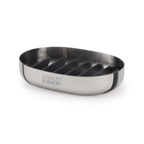 Joseph Joseph EasyStore Luxe Soap Dish, Stainless Steel
