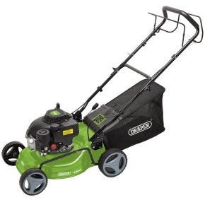 Draper LMP410SP Self-Propelled Steel Deck Petrol Lawn Mower, 420mm