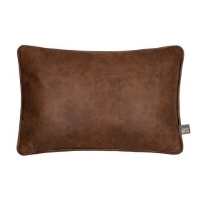 Scatter Box Nanouk Vegan Leather Cushion, Brown