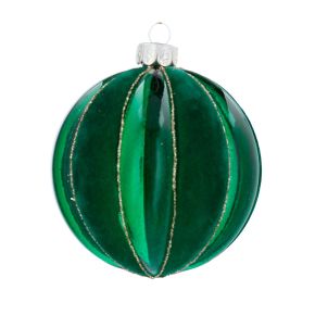 Gisela Graham Two-Tone Glass Bauble 