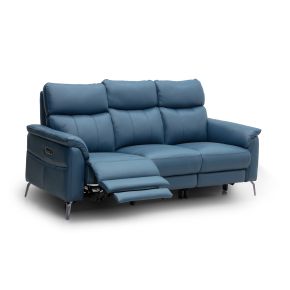 Casa Camilla 3 Seater Double Power Recliner Leather Sofa