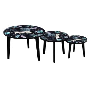 Casa Voyager Large Side Table, Jungle Print 