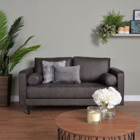 Casa Roma 2 Seater Fabric Sofa, Slate