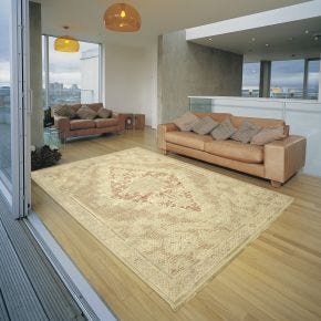 Frith Rugs Marvelous Vintage Style Woven Rug, 200cm x 140cm, Gold & Rust