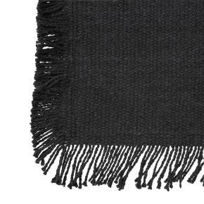 Secret De Gourmet Maha Cotton Placemat, Black