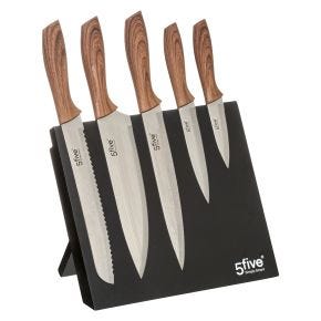 5five 5 Knives & Magnetic Stand Set, 