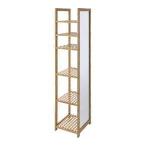 5five Bamboo Storage Unit with Mirror