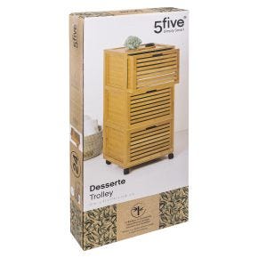 5five Sicela Bamboo 3 Drawer Storage Unit