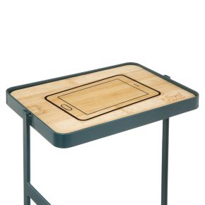5five Modern 3-in-1 Toilet Stand, Petrol & Bamboo