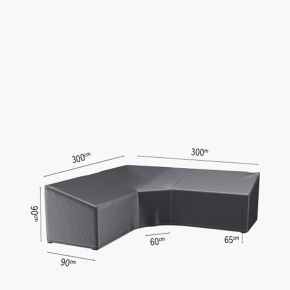 Aercover Outdoor Large Trapeeze Corner Cover, 300x300x90x65x90cm