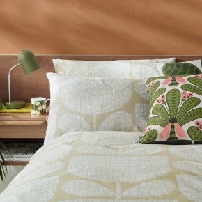 Orla Kiely Block Garden Duvet Set, Super King, Cream