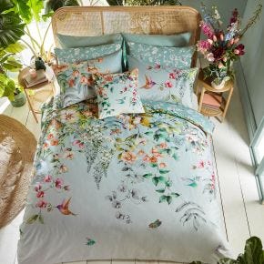 Graham & Brown Ethereal Flora Cushion, Dawn