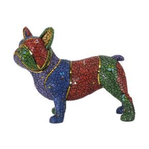 Casa Vibrant Mosaic Frenchie Ornament