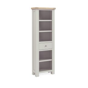 Casa Nantes Slim Bookcase, Stone Grey