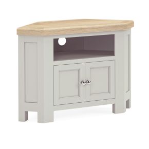 Casa Nantes Corner TV Stand, Stone Grey