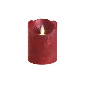 Kaemingk LED Waving Candle, Small, Christmas Red & Warm White