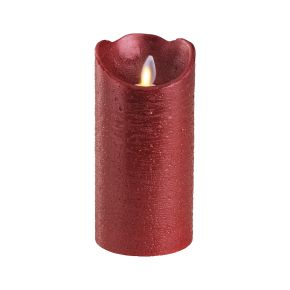 Kaemingk LED Waving Candle, Large, Christmas Red & Warm White
